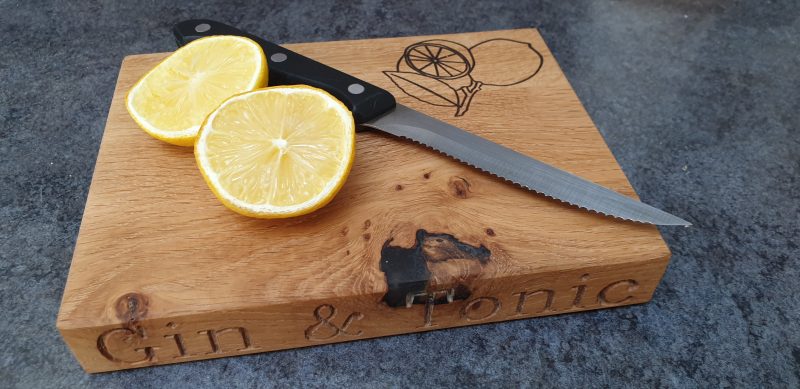 Hand made Wooden Bar Board available in a choice of British grown timbers