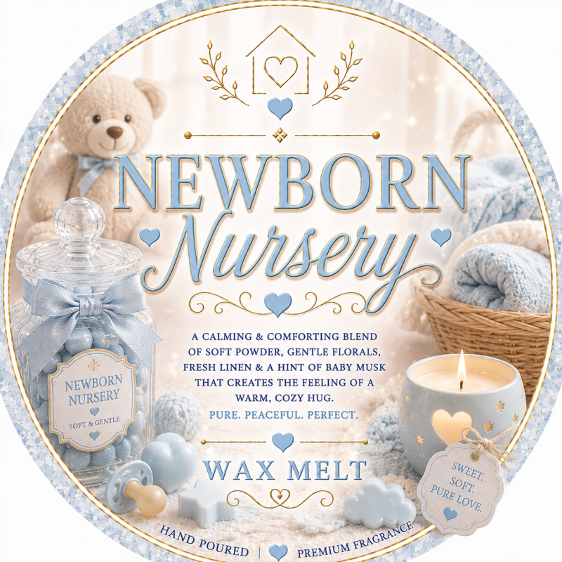 Newborn Nursery Highland Cow Wax Melt Gift Box