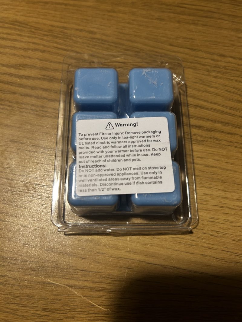 Blue lenor wax melt bar