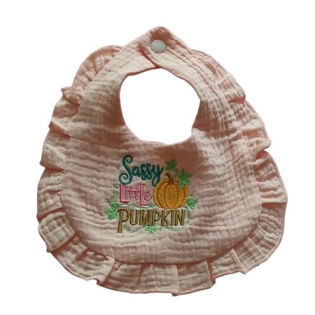 Sassy little pumpkin bib