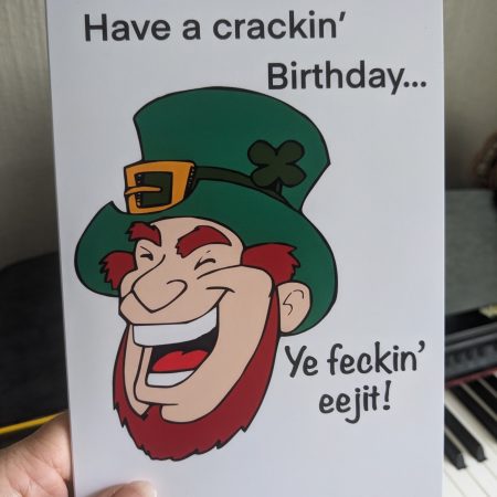 Funny Irish Eejit Birthday Card