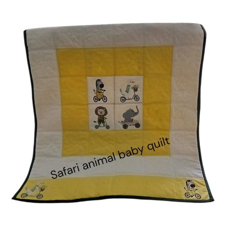 Safari animal baby quilt