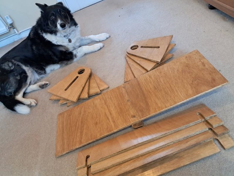 Dog training jumps for small dogs or childs toy.