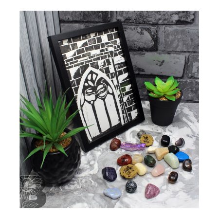 Church Window Architectural Lino Print