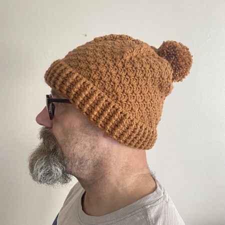 Crochet pom pom hats