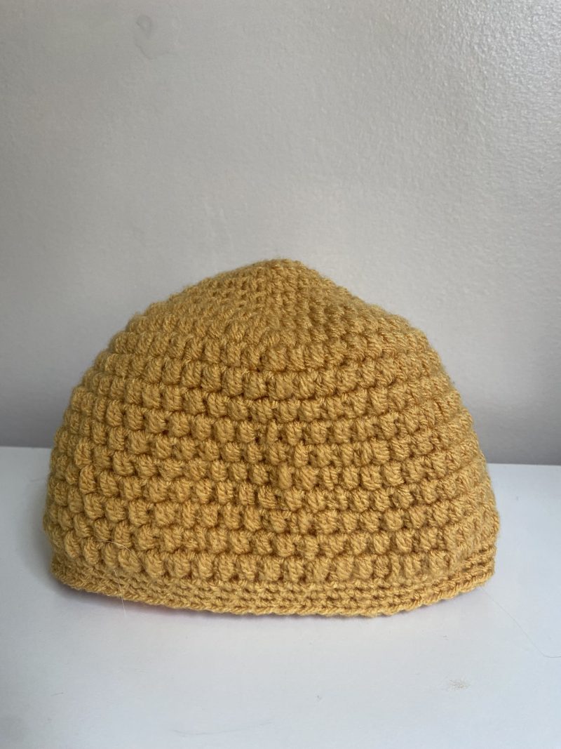 Crochet hats in different colours