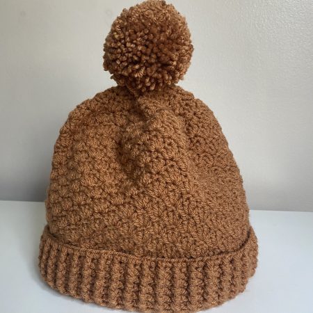 Crochet pom pom hats