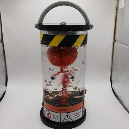 Creepy Curios: Specimen Zero - Deluxe| Brain in a jar | hand-made resin sculpture