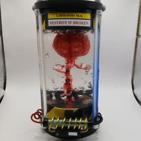 Creepy Curios: Specimen Zero - Deluxe| Brain in a jar | hand-made resin sculpture