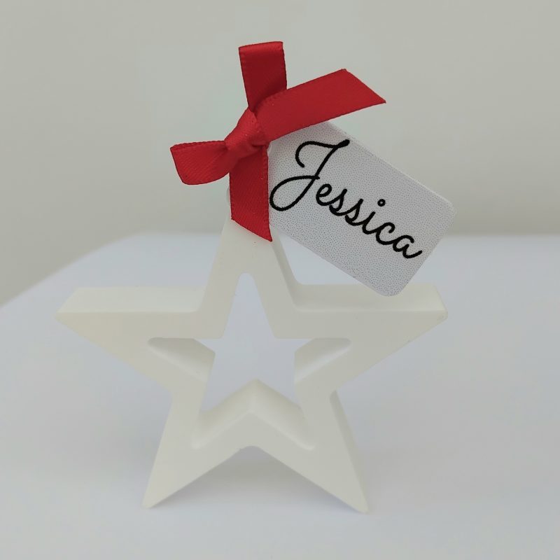 Personalised Christmas Star Place Setting 🌟