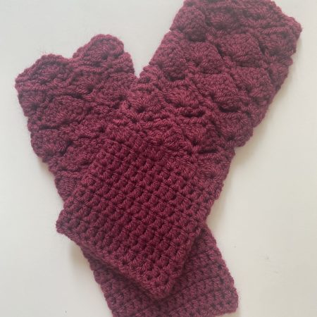 Crochet hand warmers/fingerless gloves