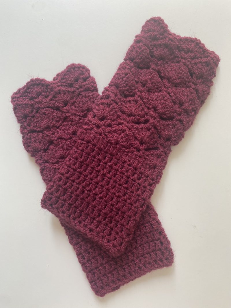 Crochet hand warmers/fingerless gloves