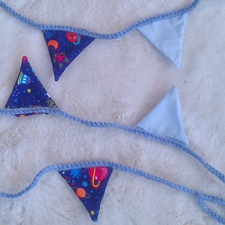 Space or Farm Themed Fabric Bunting 2 metres for Children