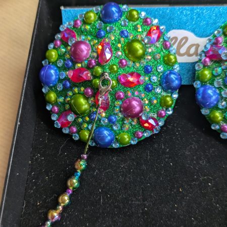 Handmade burlesque nipple tassels pastie green blue purple mix