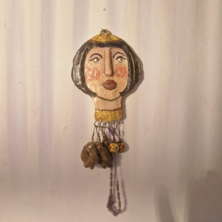 Art deco style beautiful lady jewellery holder