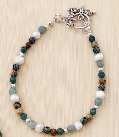 Ocean Inspired Necklace & Bracelet, Jewellery Set.