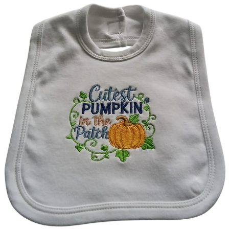 Cutest pumpkin in the patch bib .