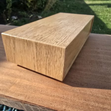 Oak and sapele small drawer organiser