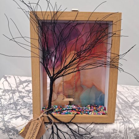 Rainbow Bright 3D picture with real moving swing