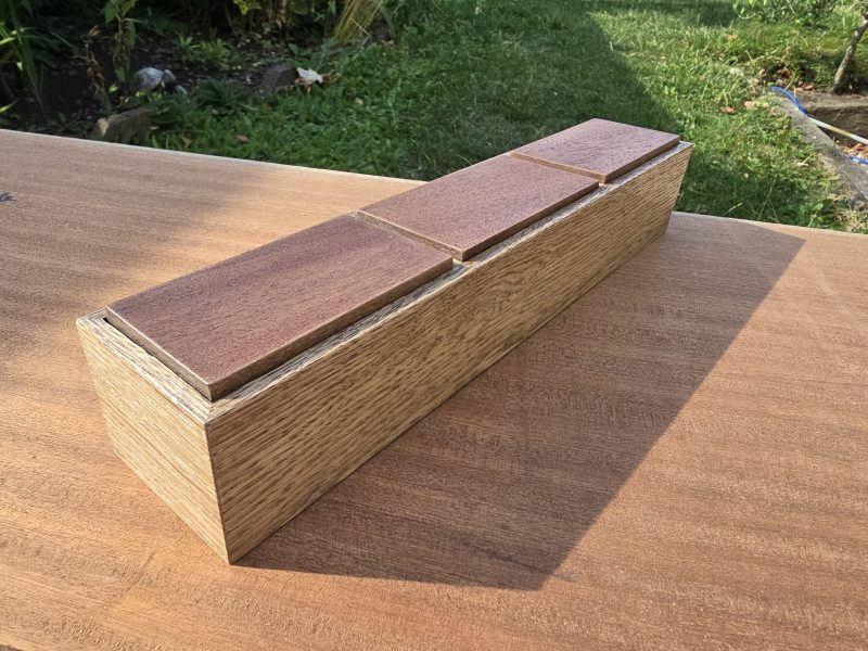 Oak and Sapele keepsake box