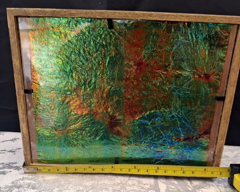 Magical Storm Colour Shifting Suncatcher with silhouette wire tree