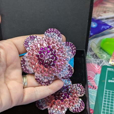Handmade burlesque pasties flower pinks