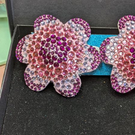 Handmade burlesque pasties flower pinks