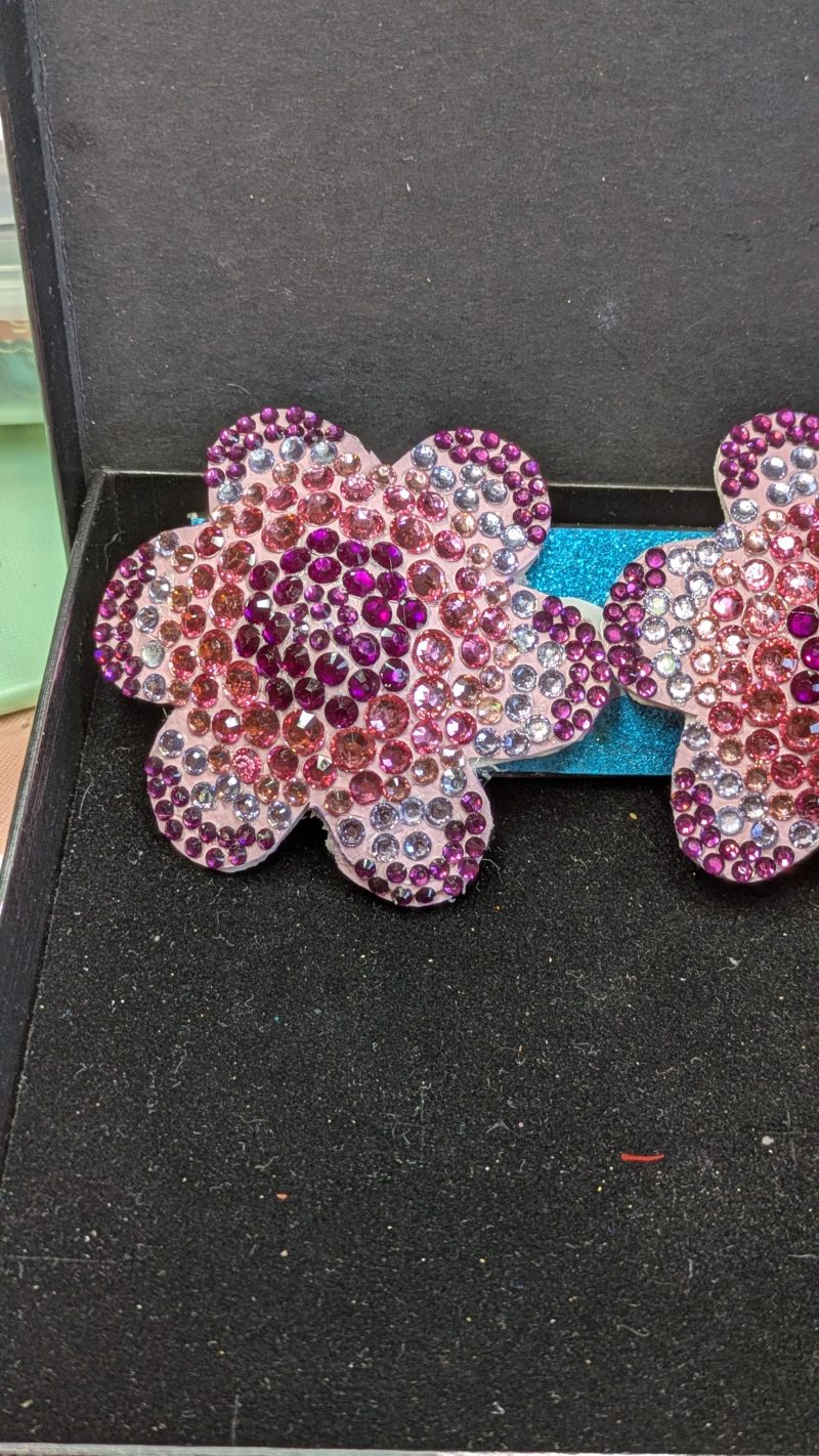 Handmade burlesque pasties flower pinks