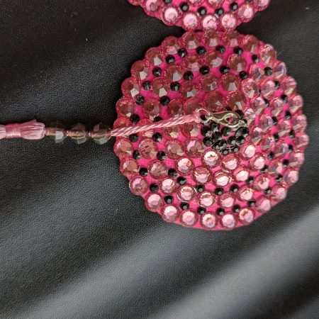 Handmade burlesque nipple tassels and pasties pink circles