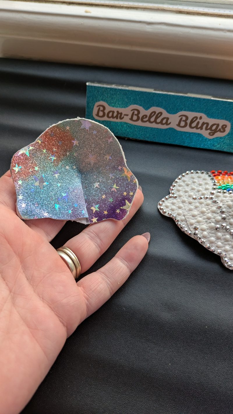 Handmade burlesque nipple tassels and pasties rainbow and cloud