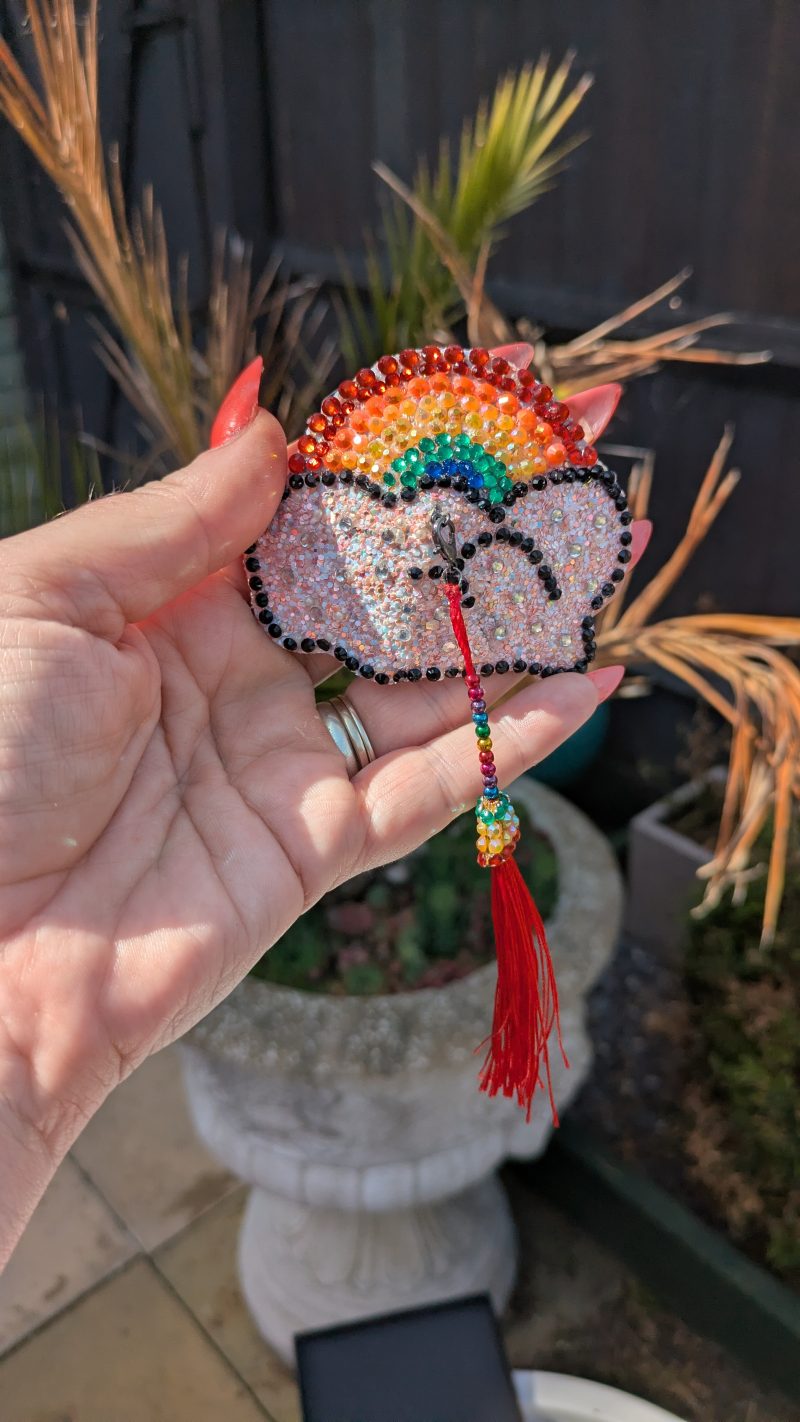 Handmade burlesque nipple tassels and pasties rainbow and cloud pink blush glitter