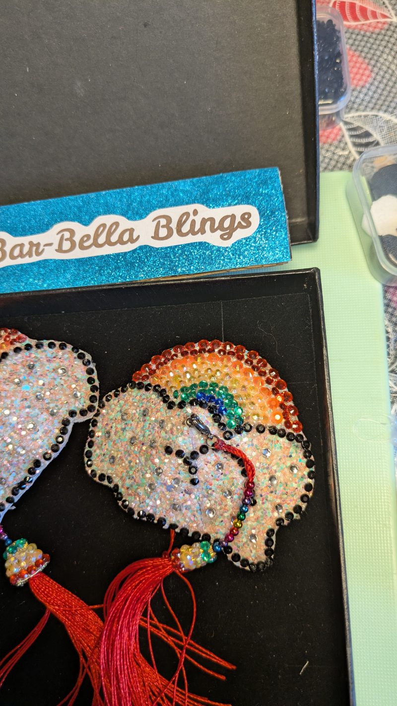 Handmade burlesque nipple tassels and pasties rainbow and cloud pink blush glitter