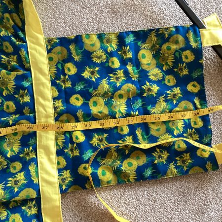 Classic Medium/Large Apron Handcrafted From Van Gogh’s Sunflowers Licensed Fabric