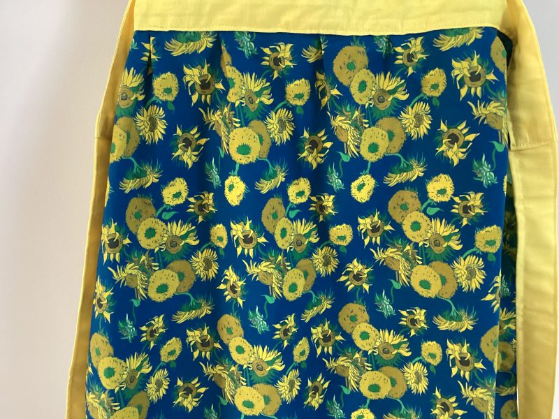 Classic Medium/Large Apron Handcrafted From Van Gogh’s Sunflowers Licensed Fabric
