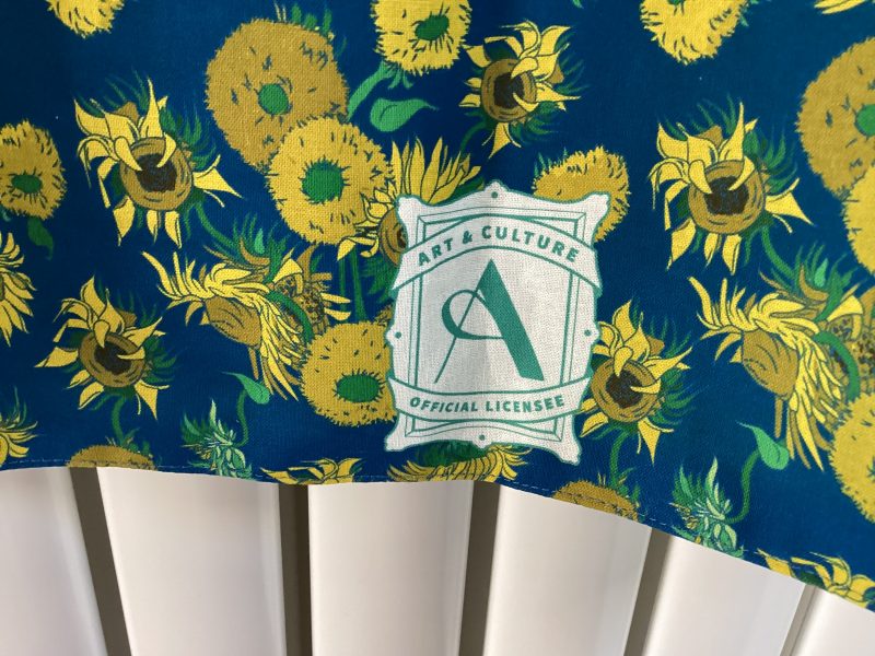 Classic Medium/Large Apron Handcrafted From Van Gogh’s Sunflowers Licensed Fabric