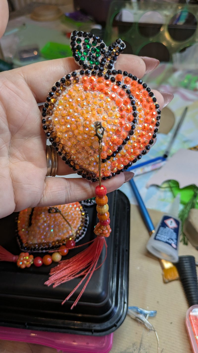 Handmade burlesque pasties nipple tassels fruity Peach