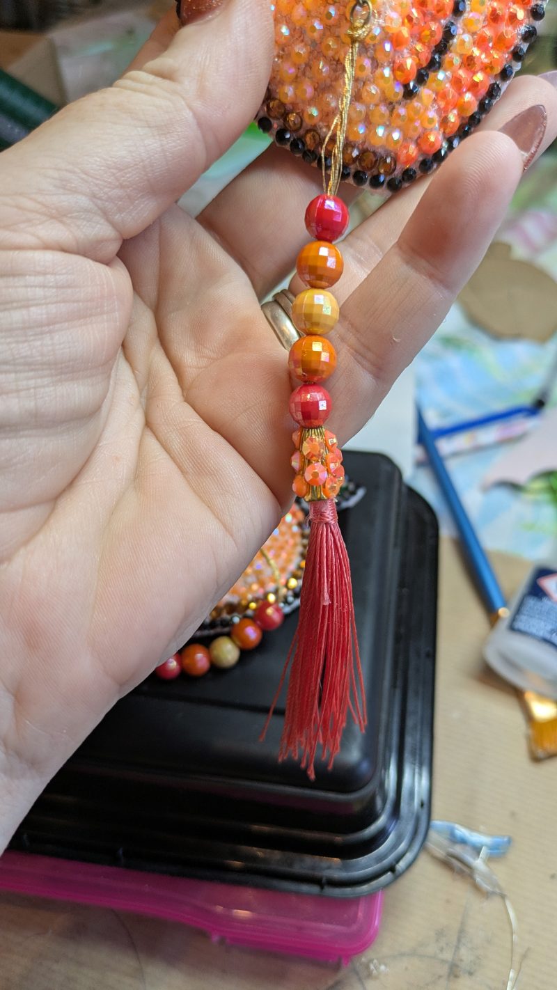 Handmade burlesque pasties nipple tassels fruity Peach