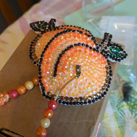 Handmade burlesque pasties nipple tassels fruity Peach