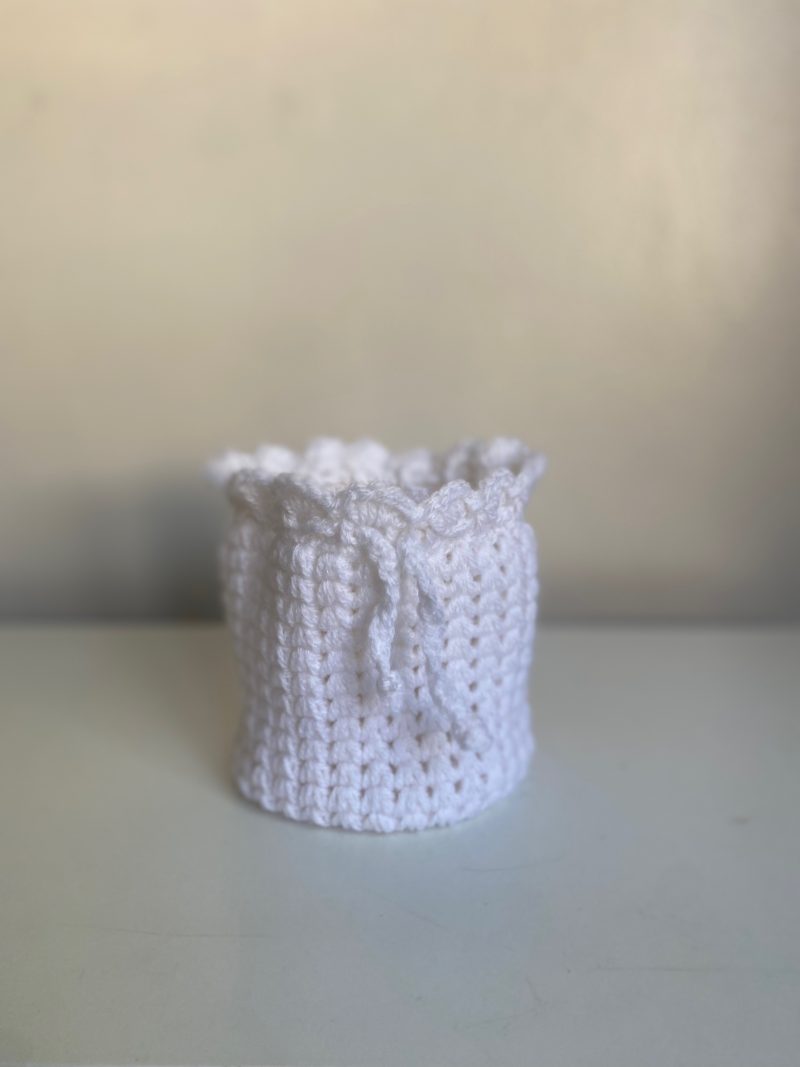Crochet bags and baskets different colours and designs