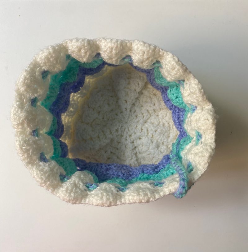 Crochet bags and baskets different colours and designs