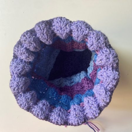Crochet bags and baskets different colours and designs