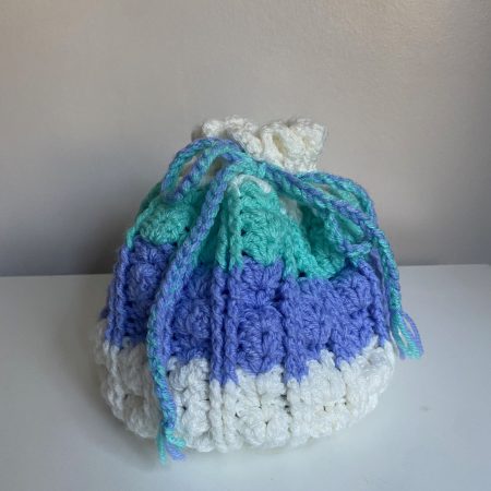 Crochet bags and baskets different colours and designs