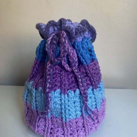 Crochet bags and baskets different colours and designs