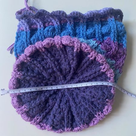 Crochet bags and baskets different colours and designs