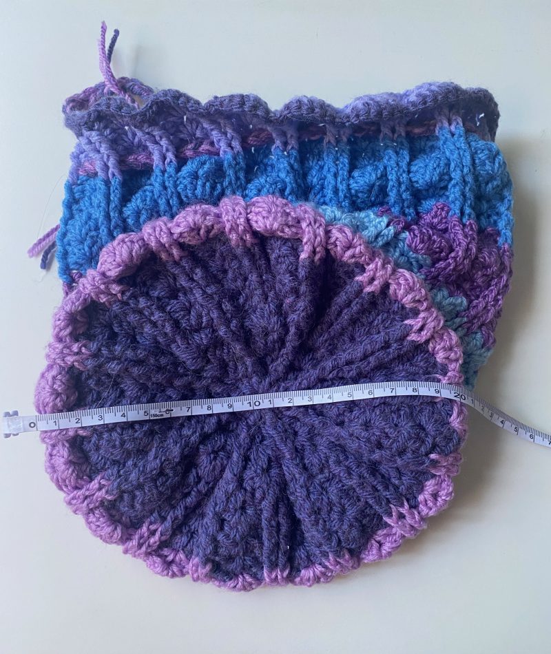 Crochet bags and baskets different colours and designs