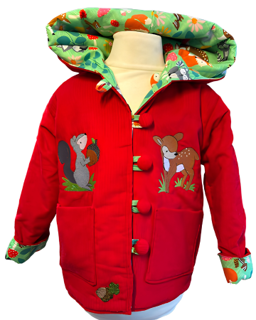 Reversible Red bug jacket