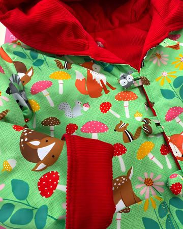 Reversible Red bug jacket