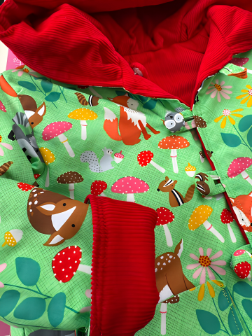 Reversible Red bug jacket