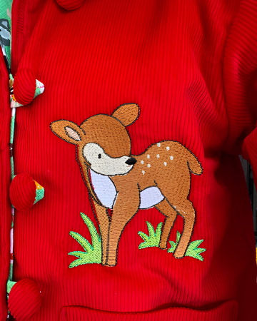Reversible Red bug jacket