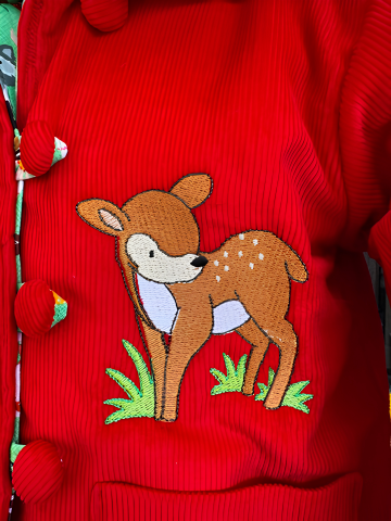 Reversible Red bug jacket